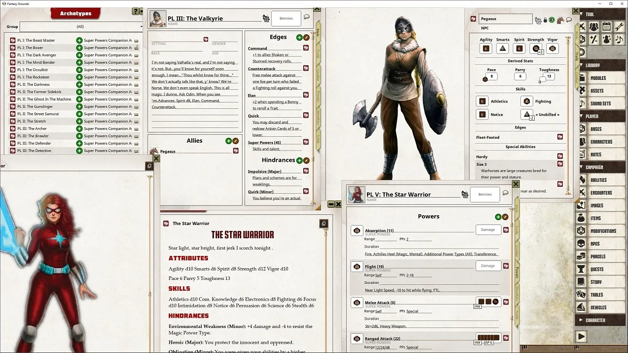 Fantasy Grounds - Supers Powers Archetypes Screenshot 4