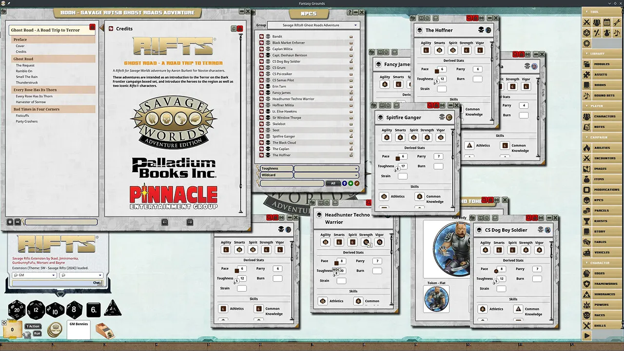 Fantasy Grounds - Savage Rifts(R): Ghost Roads Adventure Screenshot 3