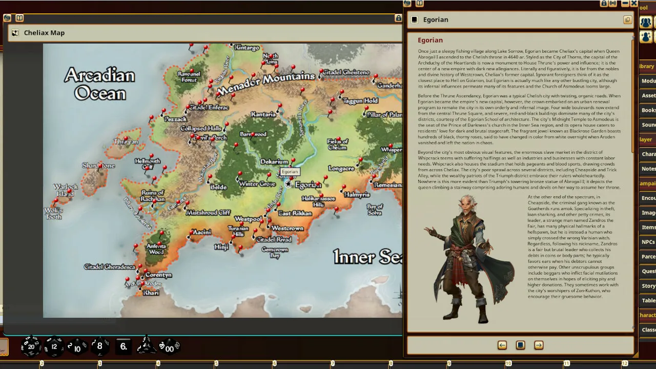 Fantasy Grounds - Pathfinder RPG - Campaign Setting: Cheliax, The Infernal Empire Screenshot 1