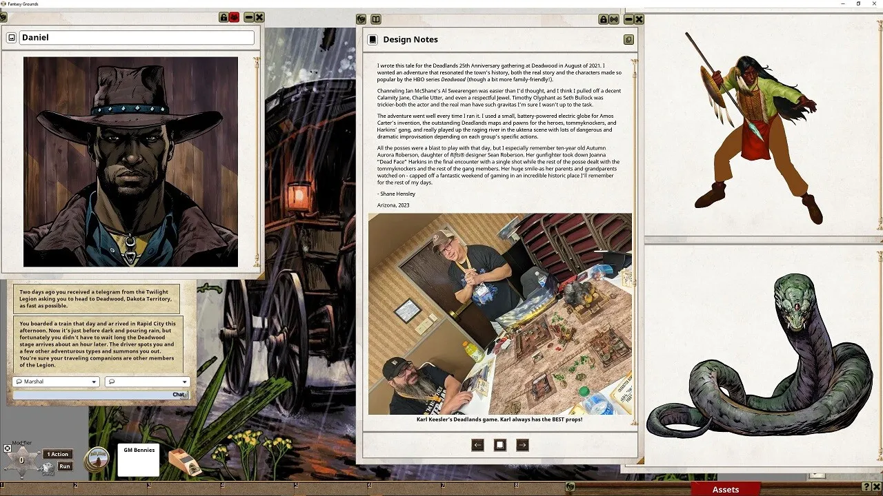 Fantasy Grounds - Savage Saturday Cinema: Thunder on the Mountain Screenshot 3