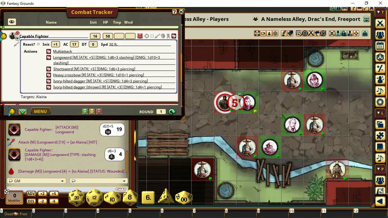 Fantasy Grounds - Death in Freeport: 20th Anniversary Edition Screenshot 4