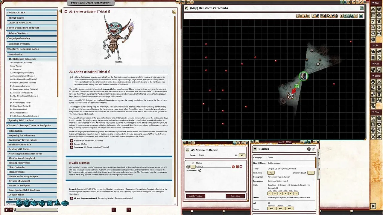 Fantasy Grounds - Pathfinder 2 RPG - Seven Dooms for Sandpoint Screenshot 3