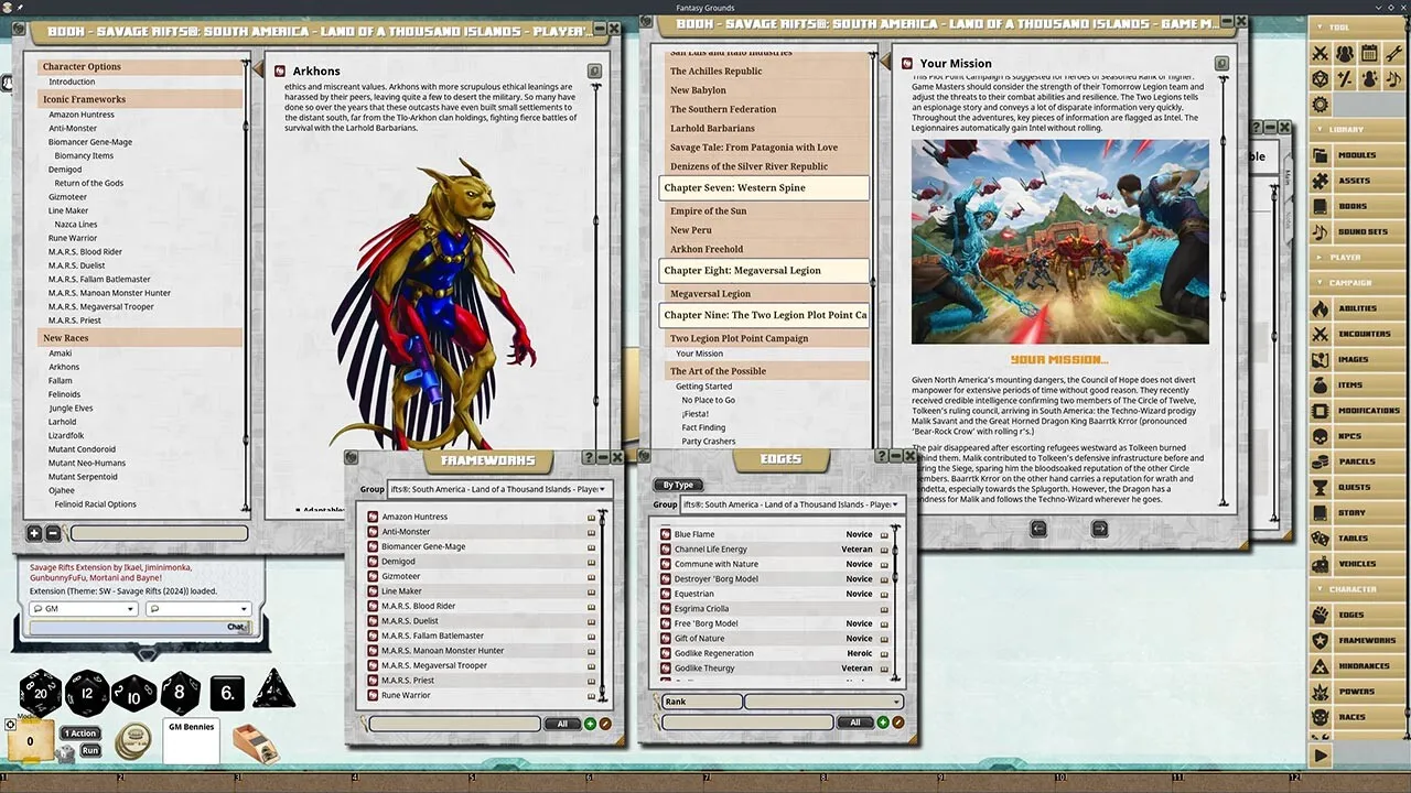 Fantasy Grounds - Savage Rifts(R): Land of a Thousand Islands Screenshot 3