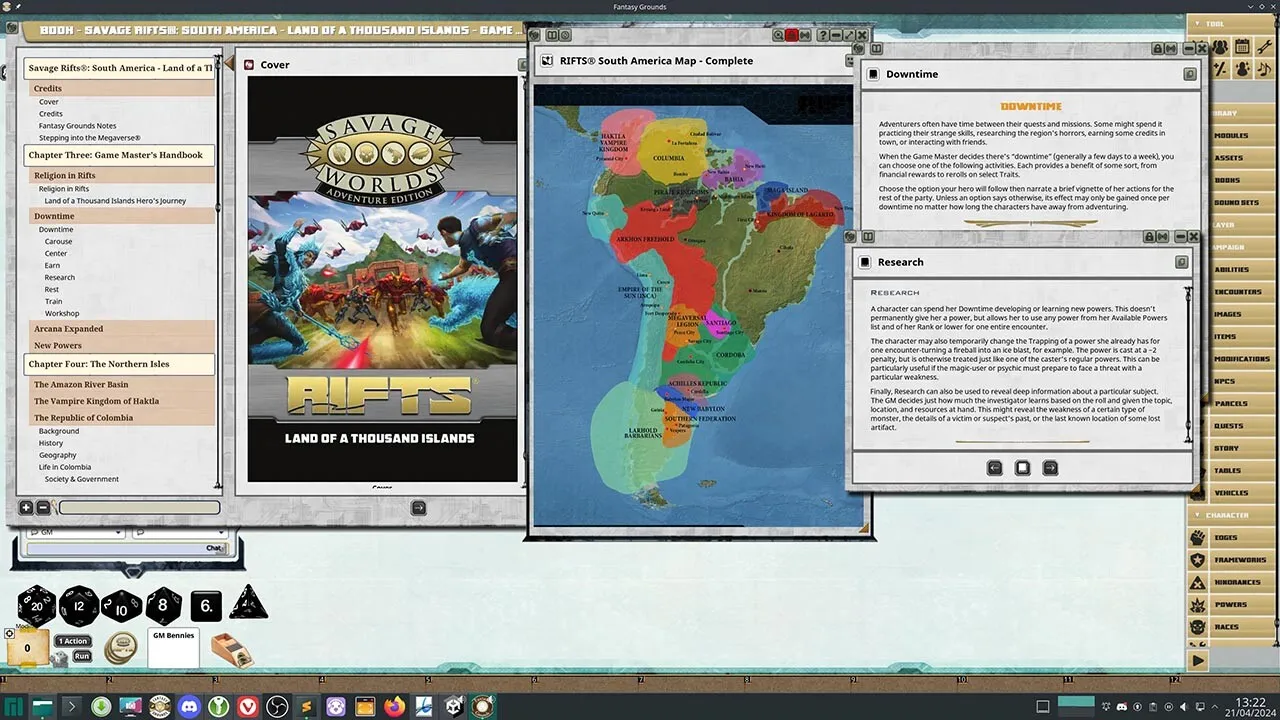 Fantasy Grounds - Savage Rifts(R): Land of a Thousand Islands Screenshot 2