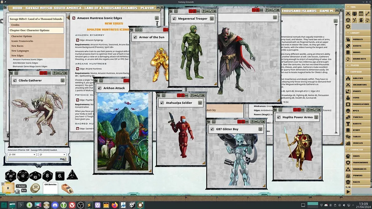 Fantasy Grounds - Savage Rifts(R): Land of a Thousand Islands Screenshot 4