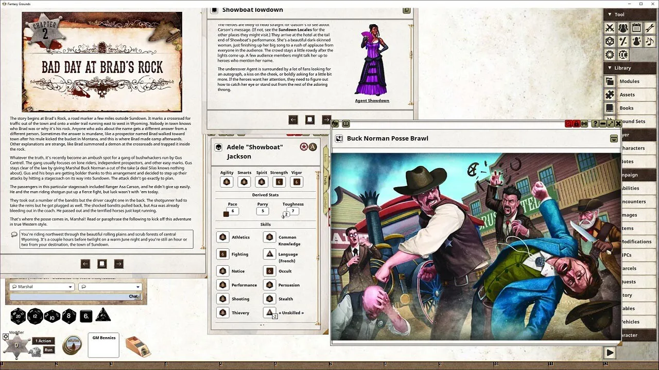Fantasy Grounds - Deadlands The Weird West: Showdown at Sundown Adventure Screenshot 1