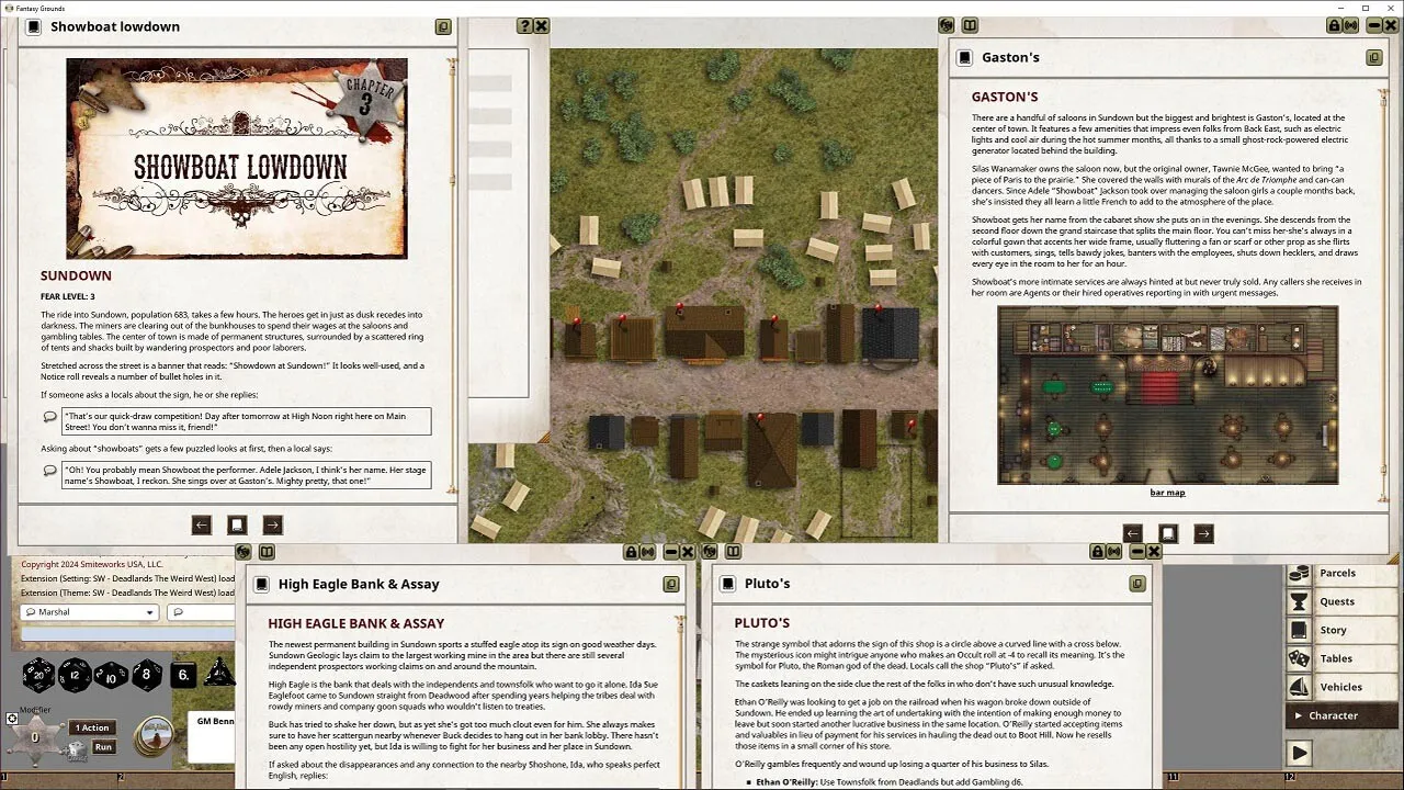Fantasy Grounds - Deadlands The Weird West: Showdown at Sundown Adventure Screenshot 2