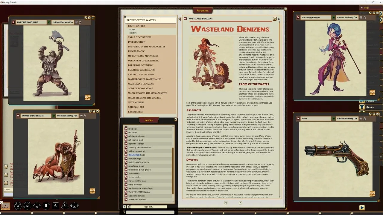 Fantasy Grounds - Pathfinder RPG - Pathfinder Companion: People of the Wastes Screenshot 4