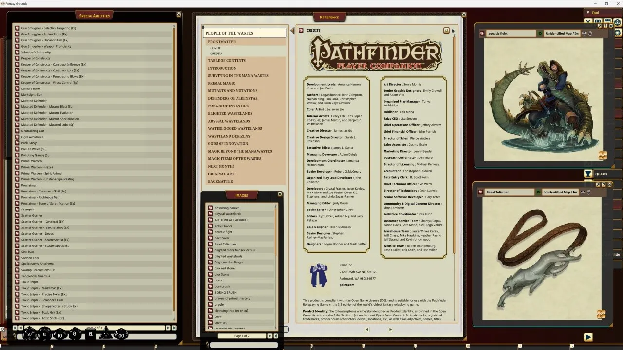 Fantasy Grounds - Pathfinder RPG - Pathfinder Companion: People of the Wastes Screenshot 1