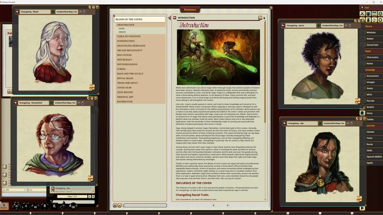 Fantasy Grounds - Pathfinder RPG - Pathfinder Companion: Blood of the Coven Screenshot 4