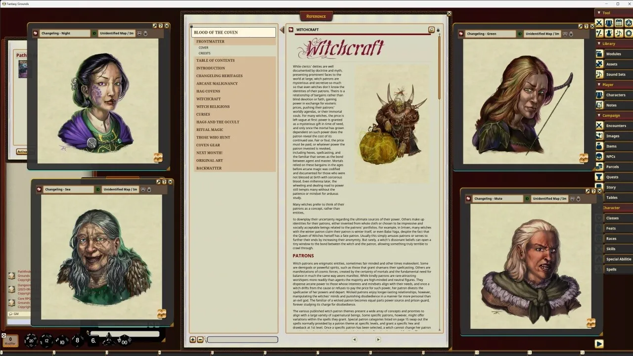 Fantasy Grounds - Pathfinder RPG - Pathfinder Companion: Blood of the Coven Screenshot 2