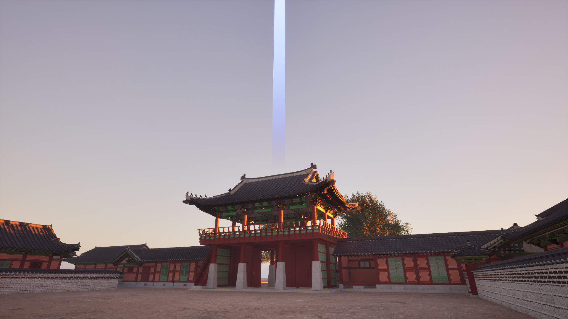 A walk in Hwaseong Temporary Palace at night Screenshot 4