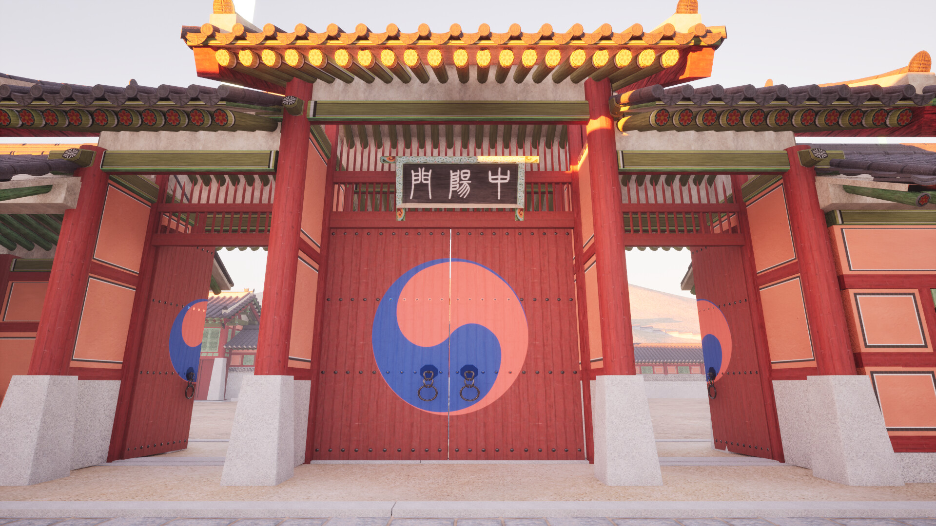 A walk in Hwaseong Temporary Palace at night Screenshot 0