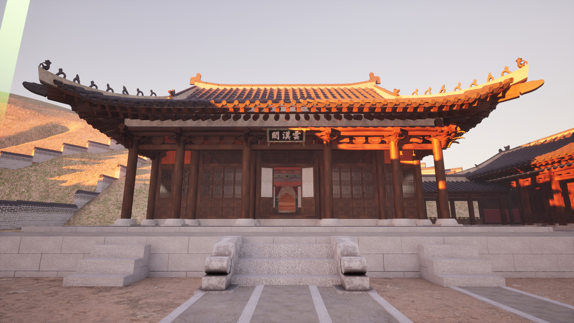A walk in Hwaseong Temporary Palace at night Screenshot 2