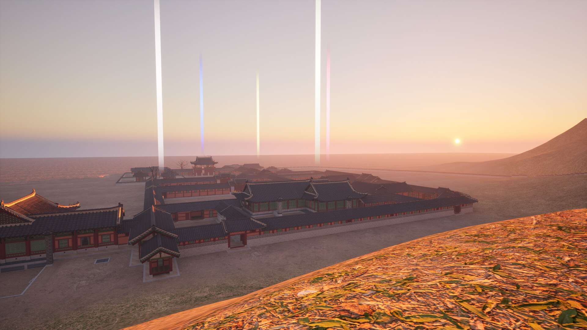 A walk in Hwaseong Temporary Palace at night Screenshot 3