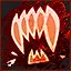 Vampire kiss icon