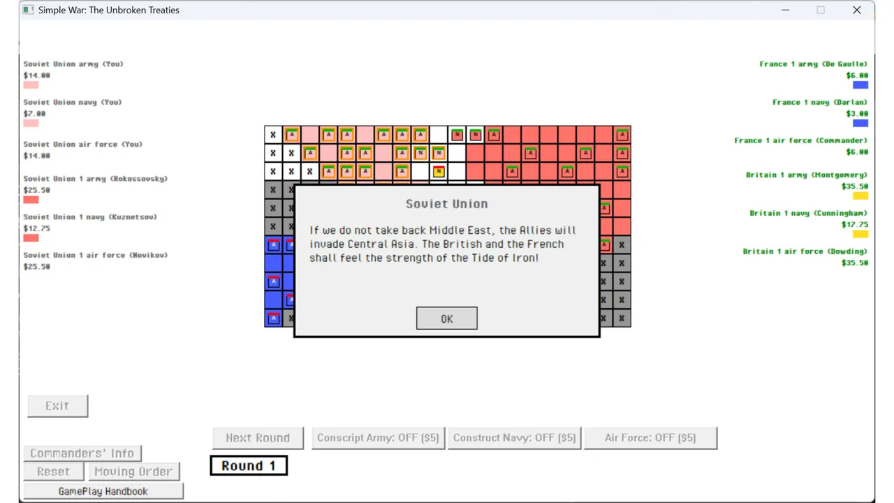 Simple War: The Unbroken Treaties Screenshot 1