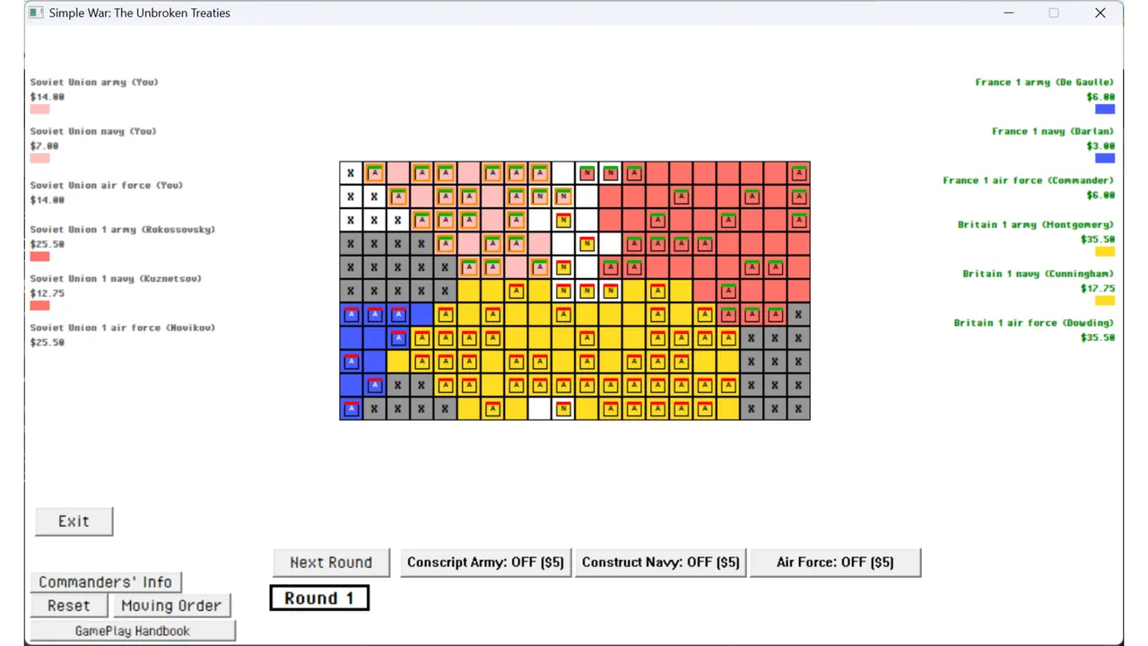 Simple War: The Unbroken Treaties Screenshot 2