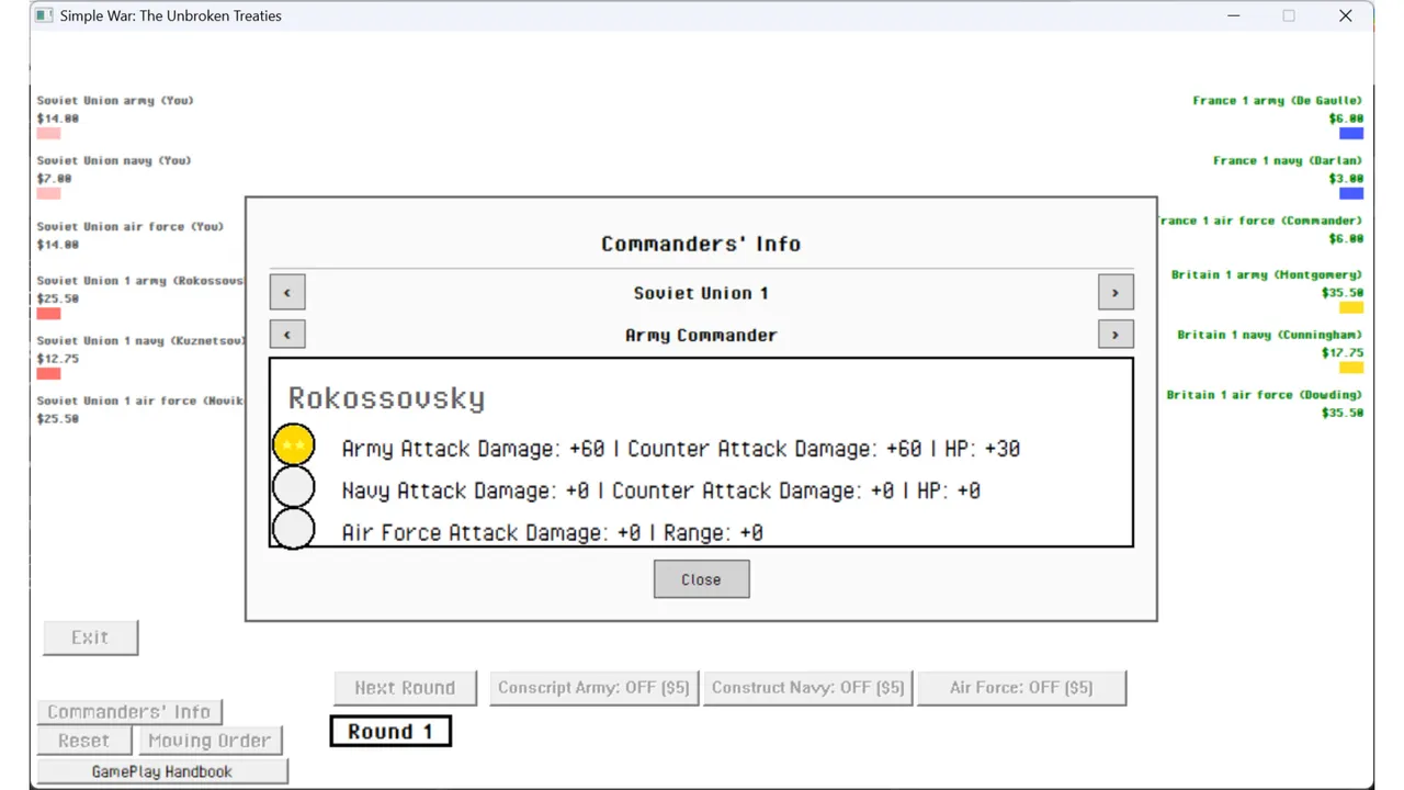 Simple War: The Unbroken Treaties Screenshot 3