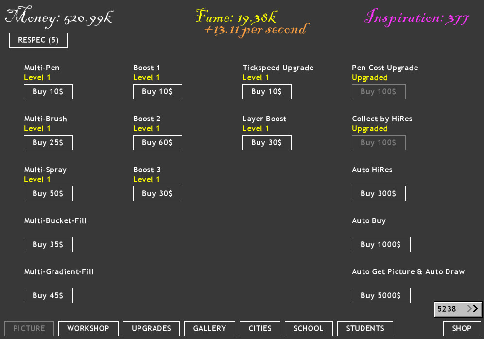 Artist Idle Screenshot 4