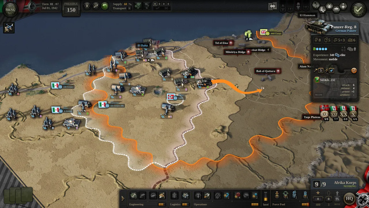 Unity of Command II - Desert Fox Screenshot 1