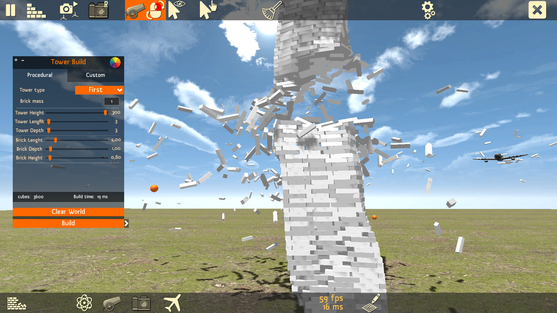Realistic Tower Destruction Screenshot 0