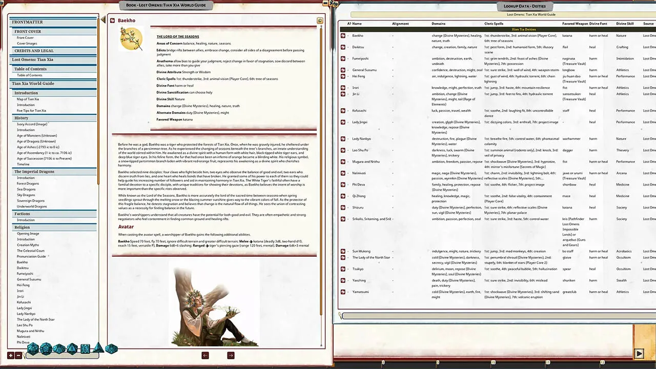 Fantasy Grounds - Lost Omens: Tian Xia World Guide Screenshot 1
