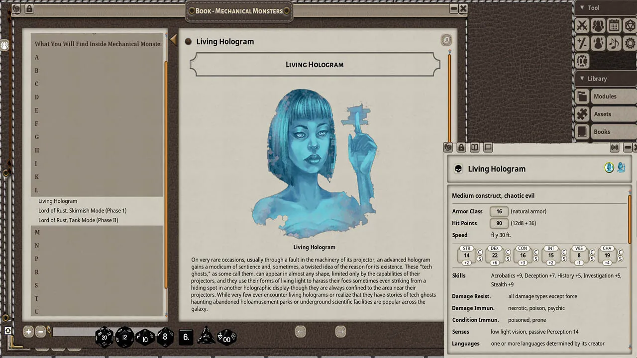 Fantasy Grounds - Mechanical Monsters Screenshot 3
