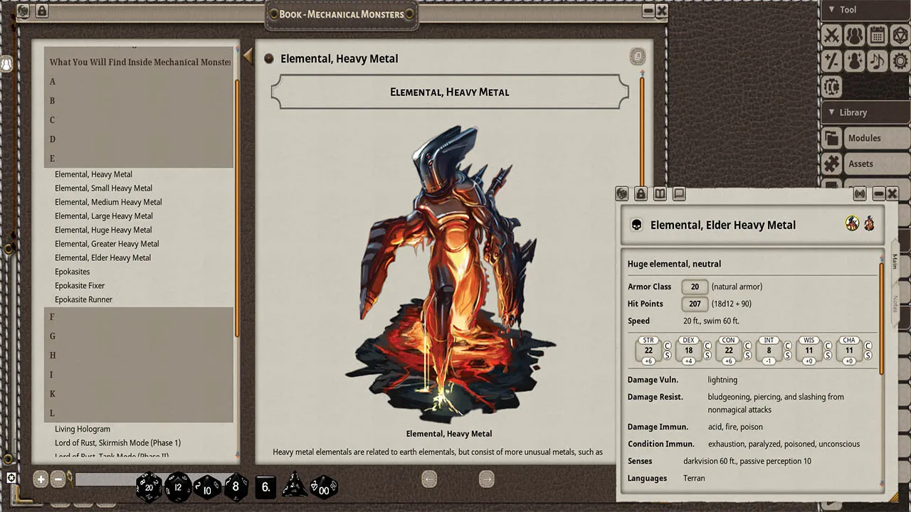 Fantasy Grounds - Mechanical Monsters Screenshot 4