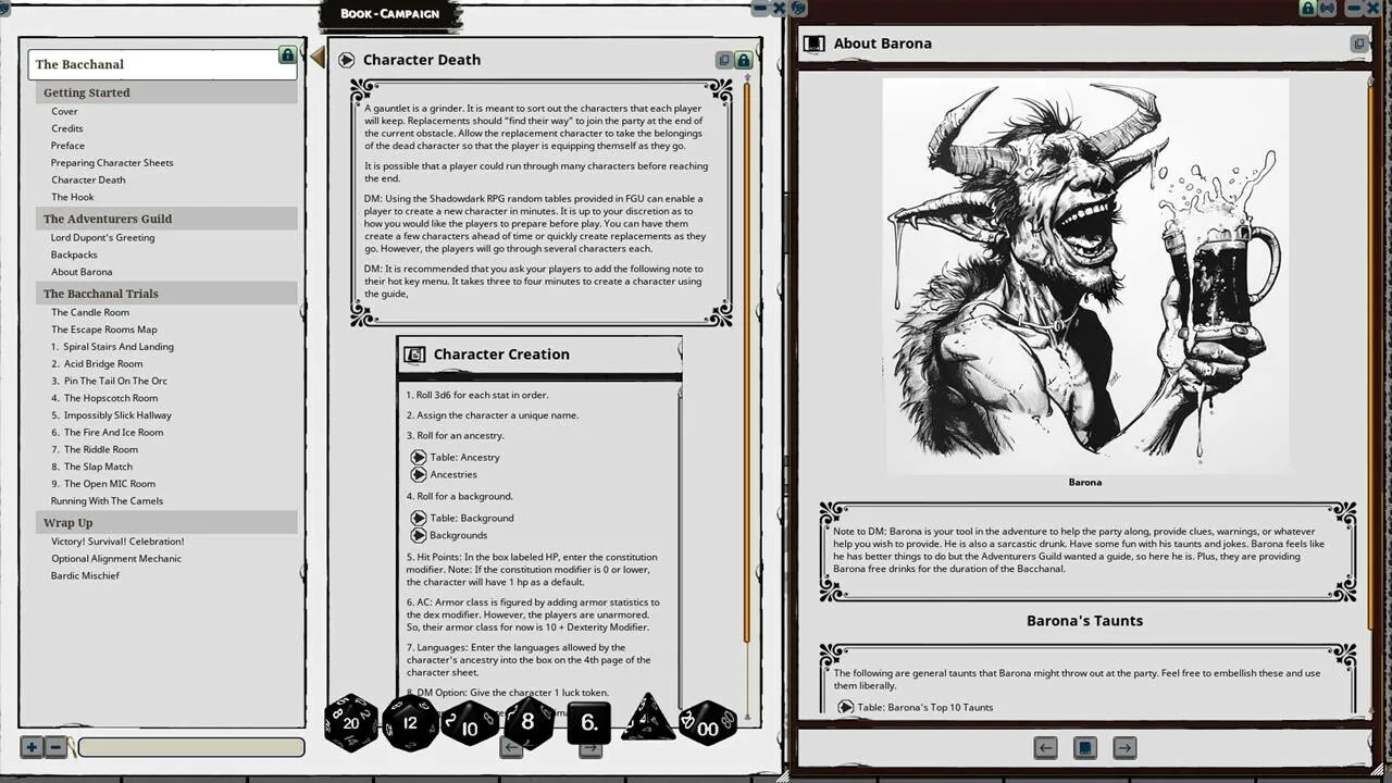 Fantasy Grounds - Shadowdark - The Bacchanal Screenshot 3
