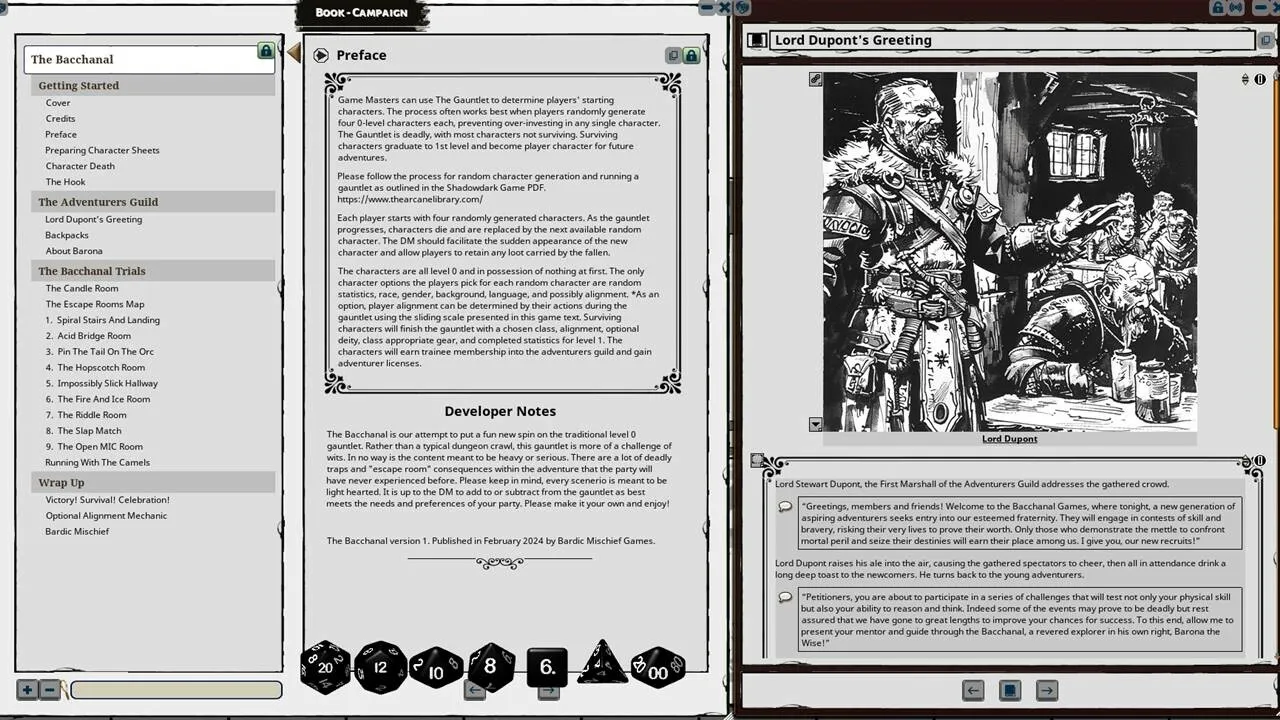 Fantasy Grounds - Shadowdark - The Bacchanal Screenshot 2