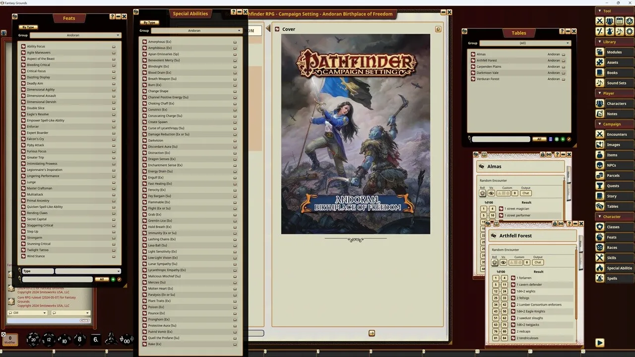 Fantasy Grounds - Pathfinder RPG - Campaign Setting: Andoran, Birthplace of Freedom Screenshot 2