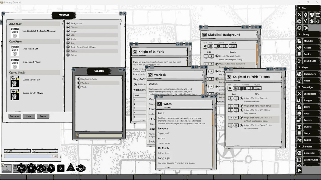 Fantasy Grounds - Cursed Scroll Zine, Vol. 1: Diablerie! Screenshot 0