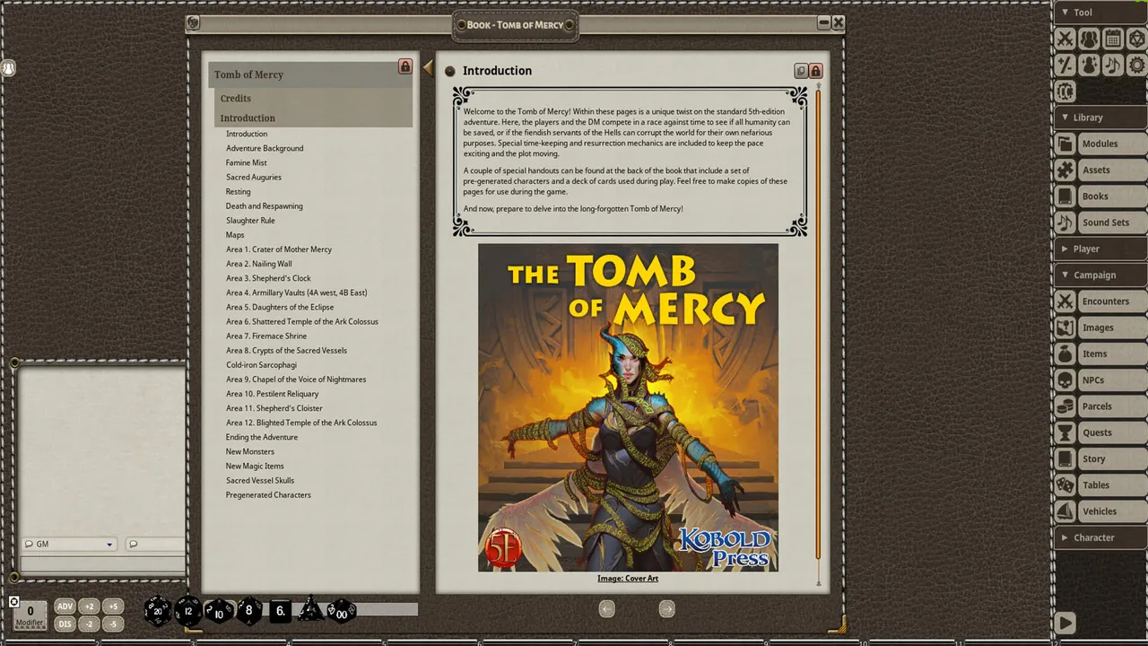 Fantasy Grounds - Tomb of Mercy Screenshot 0