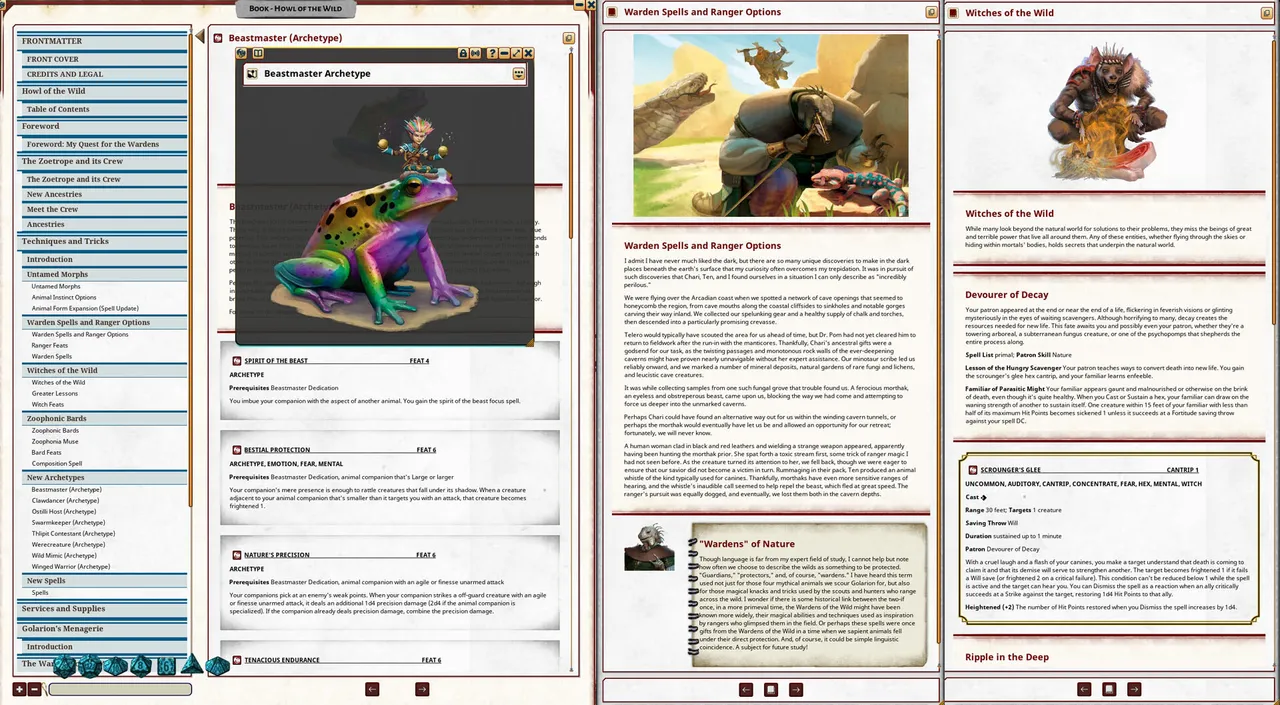 Fantasy Grounds - Pathfinder 2 RPG - Howl of the Wild Screenshot 4