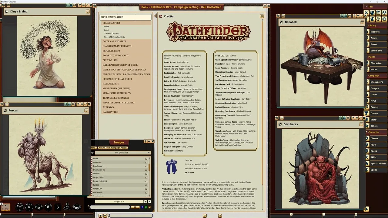 Fantasy Grounds - Pathfinder RPG - Campaign Setting: Hell Unleashed Screenshot 5