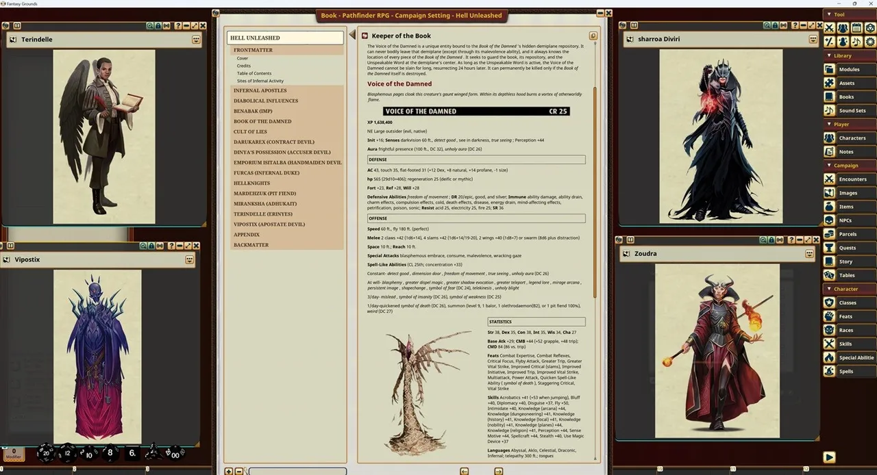 Fantasy Grounds - Pathfinder RPG - Campaign Setting: Hell Unleashed Screenshot 1