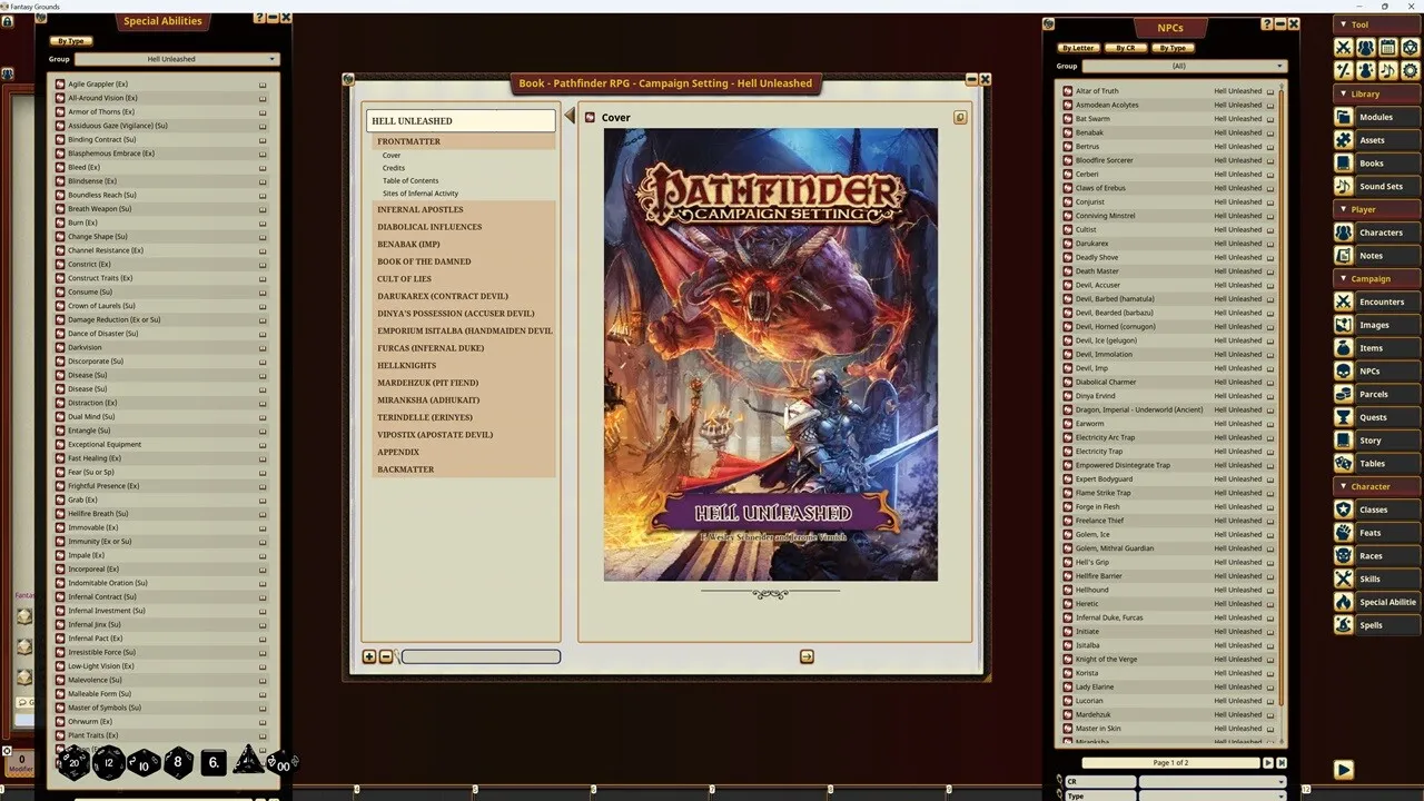 Fantasy Grounds - Pathfinder RPG - Campaign Setting: Hell Unleashed Screenshot 2