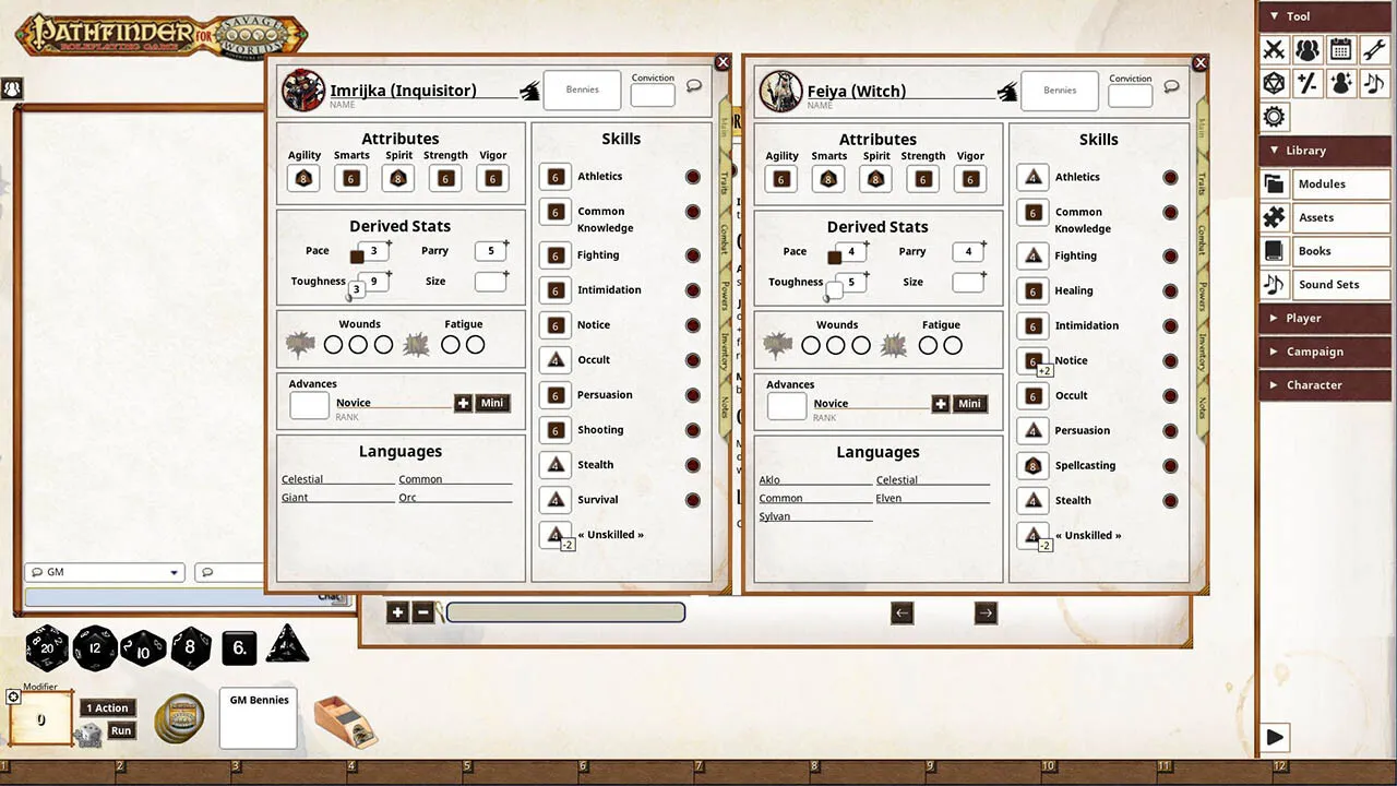 Fantasy Grounds - Pathfinder(R) for Savage Worlds: Archetype Set 3 Screenshot 2