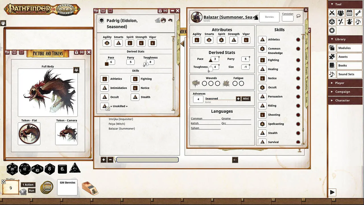 Fantasy Grounds - Pathfinder(R) for Savage Worlds: Archetype Set 3 Screenshot 3