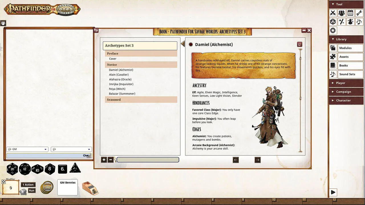 Fantasy Grounds - Pathfinder(R) for Savage Worlds: Archetype Set 3 Screenshot 1