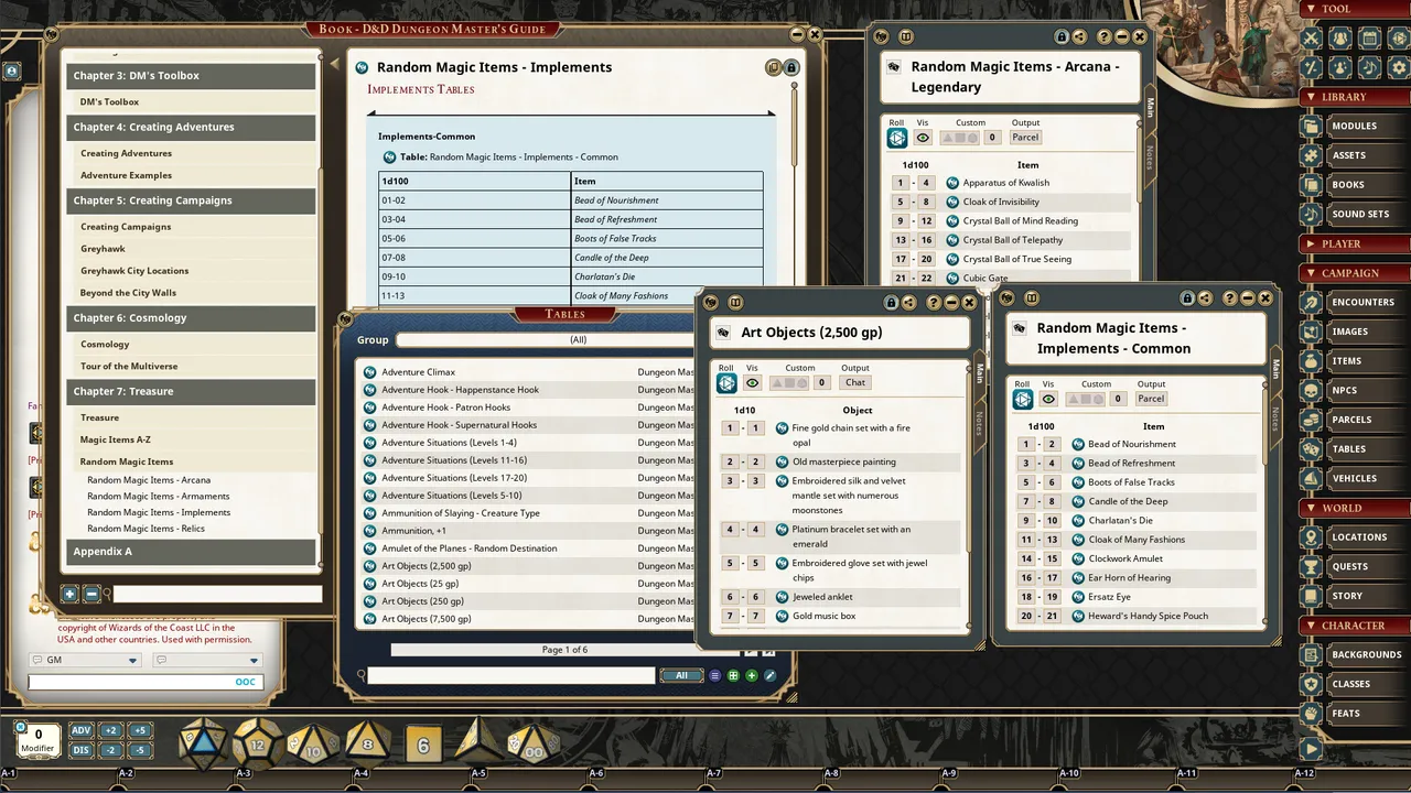 Fantasy Grounds - Dungeons & Dragons Dungeon Master's Guide Screenshot 1
