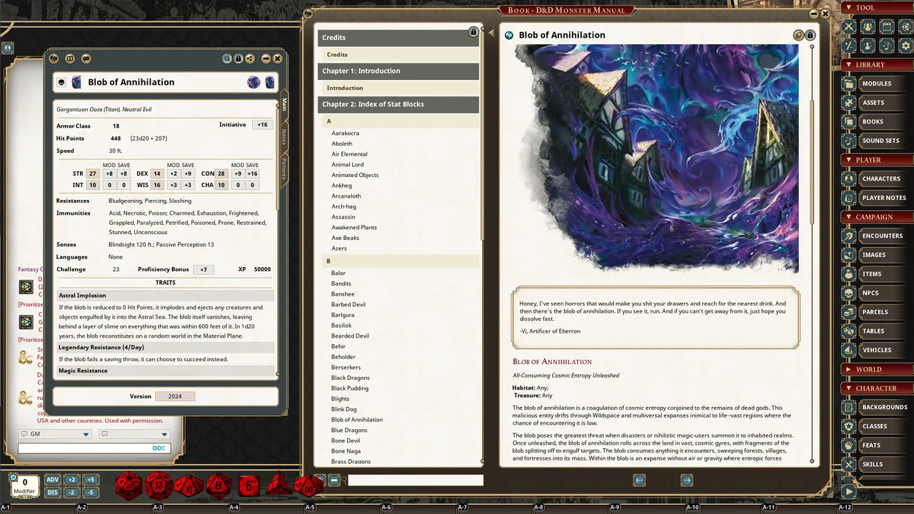 Fantasy Grounds - Dungeons & Dragons Monster Manual Screenshot 2
