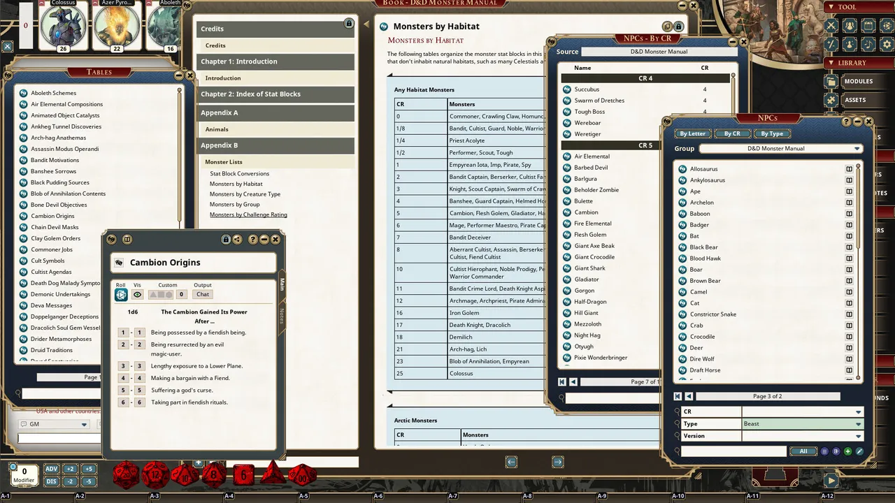 Fantasy Grounds - Dungeons & Dragons Monster Manual Screenshot 5
