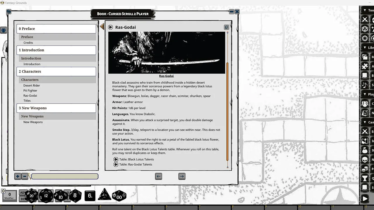 Fantasy Grounds - Cursed Scroll Zine, Vol. 2: Red Sands Screenshot 0