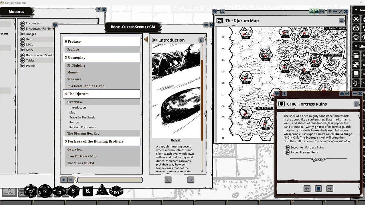 Fantasy Grounds - Cursed Scroll Zine, Vol. 2: Red Sands Screenshot 2