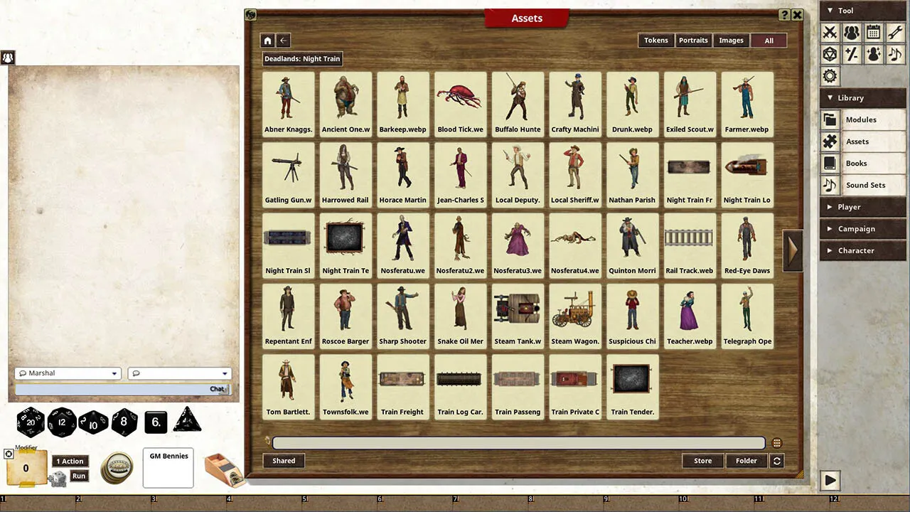 Fantasy Grounds - Deadlands Night Train 25th Anniversary Screenshot 4