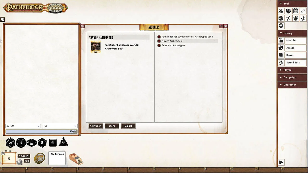 Fantasy Grounds - Pathfinder(R) for Savage Worlds: Archetype Set 4 Screenshot 0