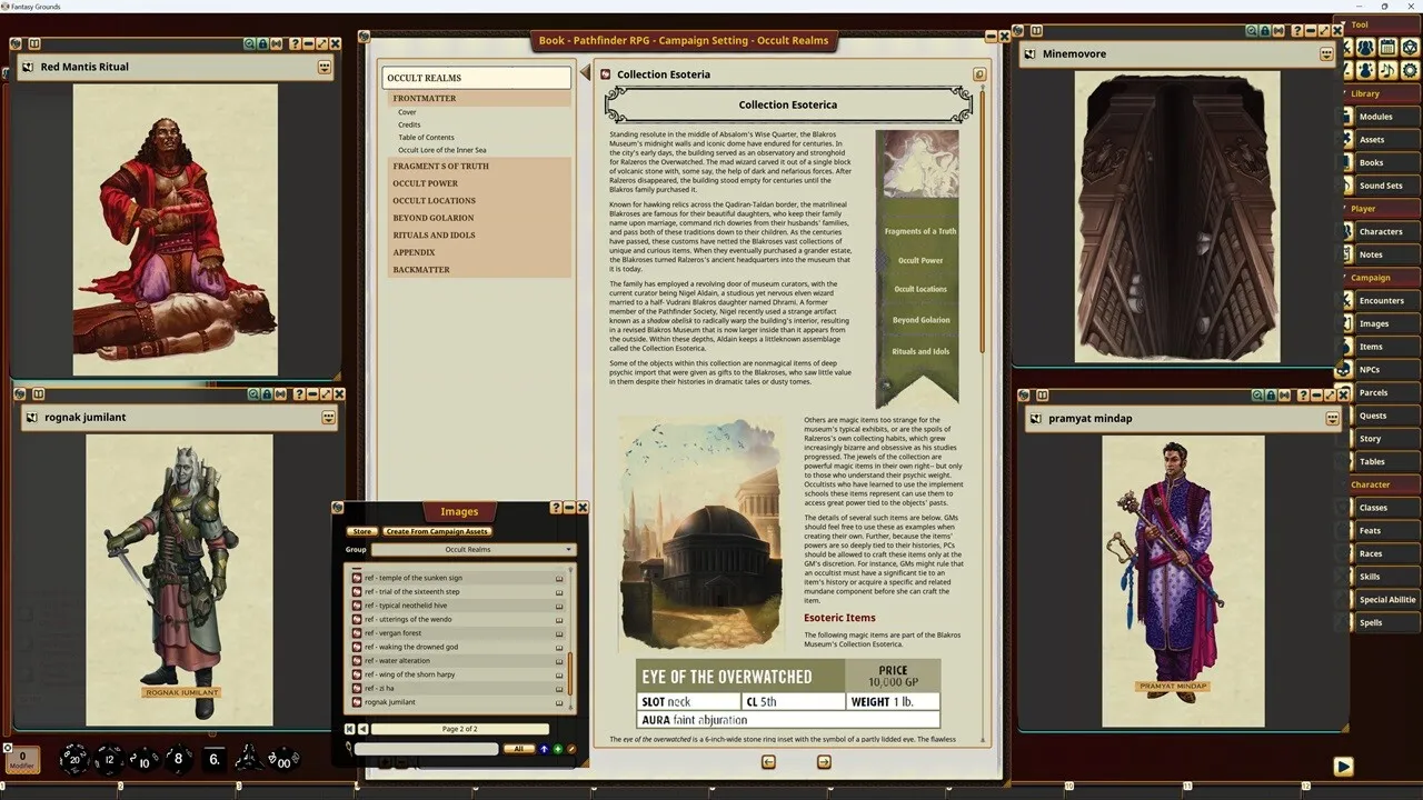 Fantasy Grounds - Pathfinder RPG - Campaign Setting: Occult Realms Screenshot 0