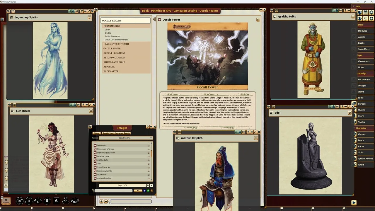 Fantasy Grounds - Pathfinder RPG - Campaign Setting: Occult Realms Screenshot 3